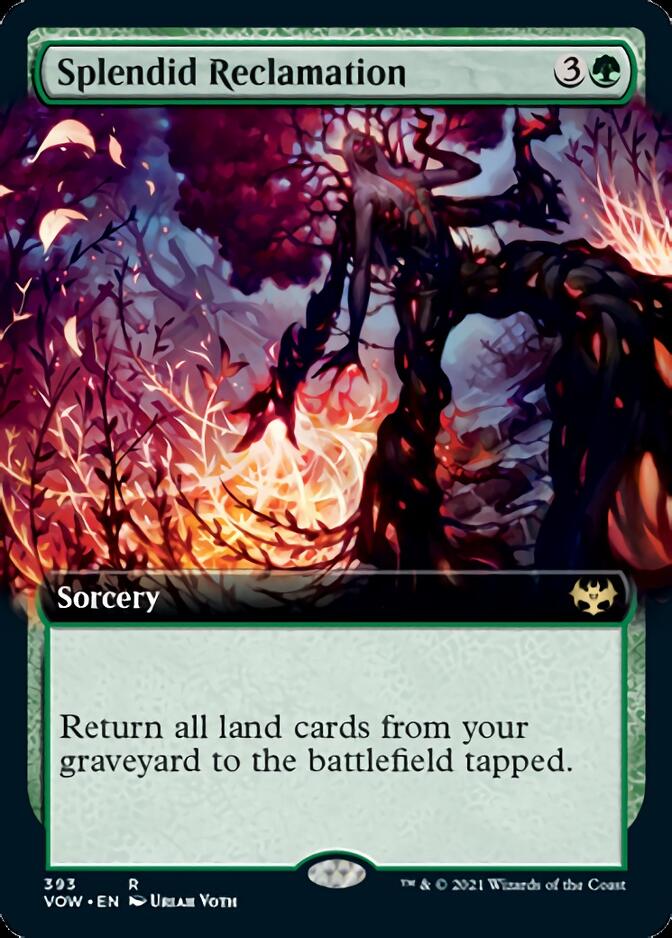 Splendid Reclamation (Extended Art) [Innistrad: Crimson Vow] | The Clever Kobold