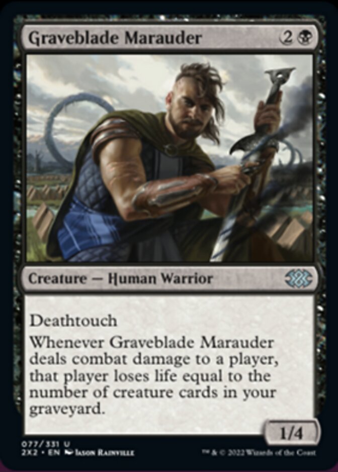 Graveblade Marauder [Double Masters 2022] | The Clever Kobold