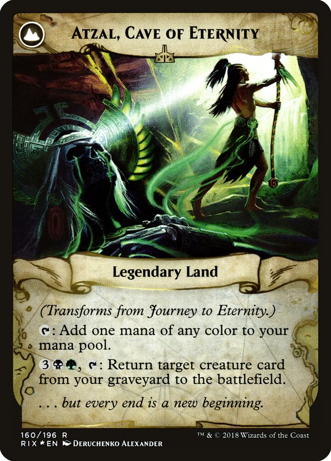 Journey to Eternity // Atzal, Cave of Eternity [Rivals of Ixalan Prerelease Promos] | The Clever Kobold