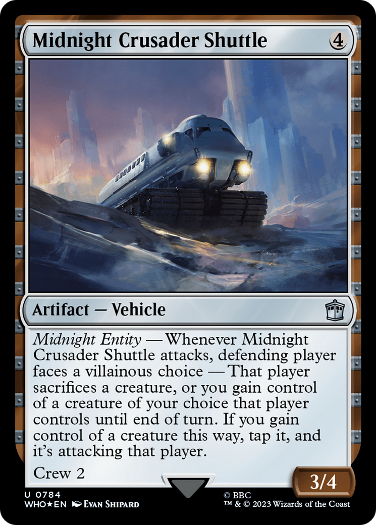 Midnight Crusader Shuttle (Surge Foil) [Doctor Who] | The Clever Kobold