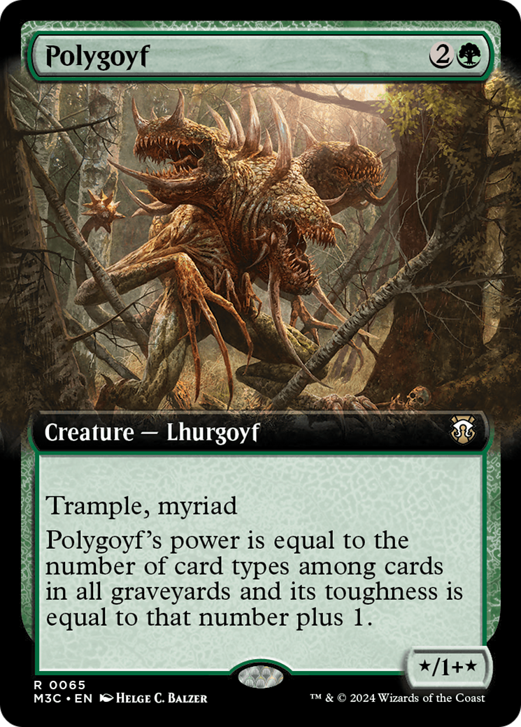 Polygoyf (Extended Art) [Modern Horizons 3 Commander] | The Clever Kobold