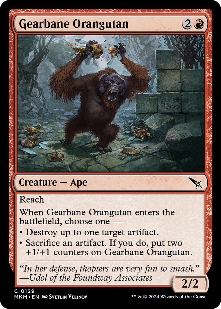 Gearbane Orangutan [Murders at Karlov Manor] | The Clever Kobold