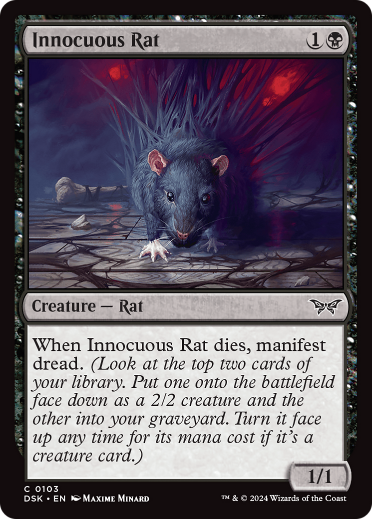 Innocuous Rat [Duskmourn: House of Horror] | The Clever Kobold