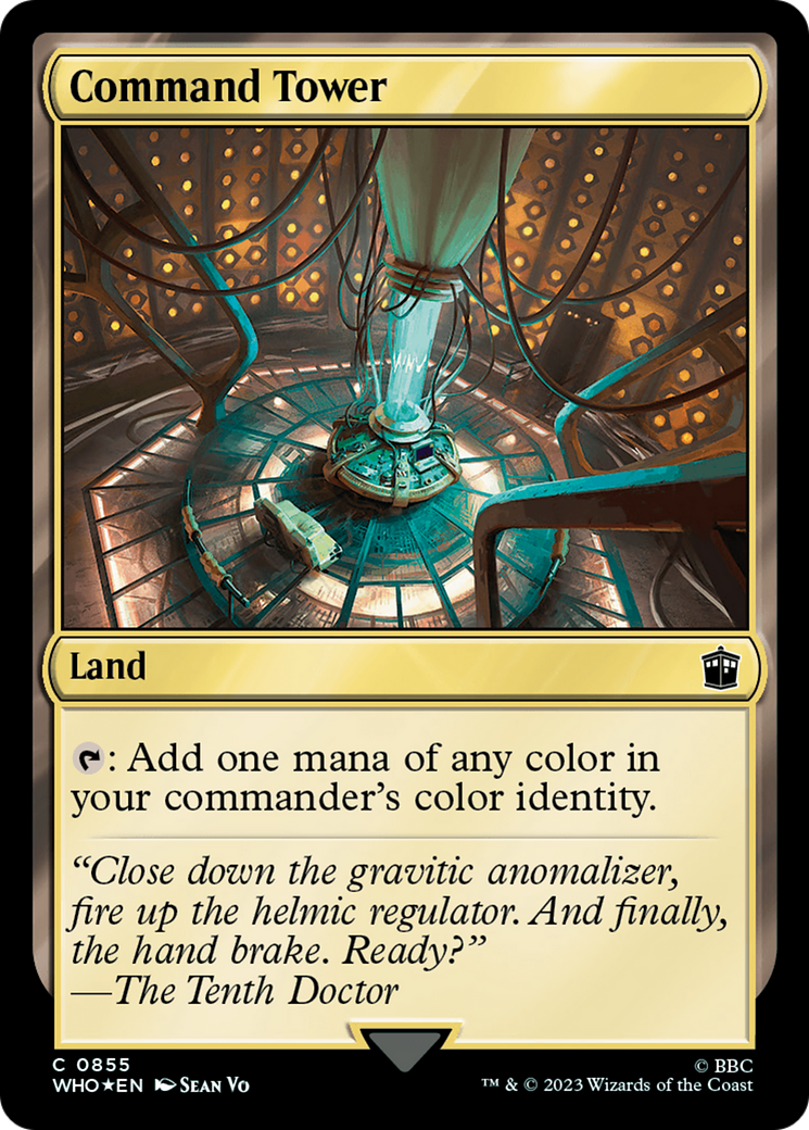 Command Tower (0855)(Surge Foil) [Doctor Who] | The Clever Kobold