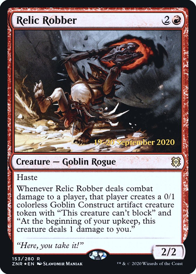 Relic Robber [Zendikar Rising Prerelease Promos] | The Clever Kobold