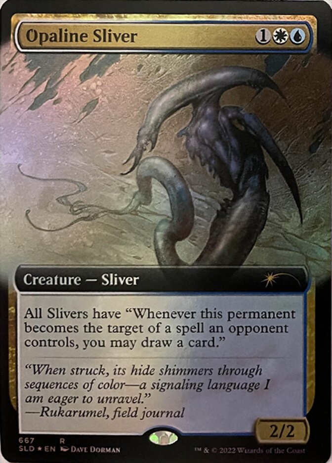 Opaline Sliver (Extended Art) [Secret Lair Drop Promos] | The Clever Kobold