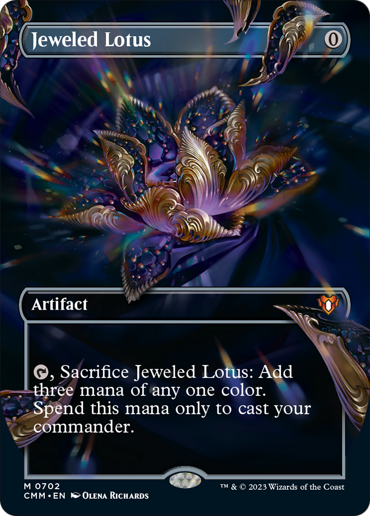 Jeweled Lotus (Borderless Frame Break) [Commander Masters] | The Clever Kobold