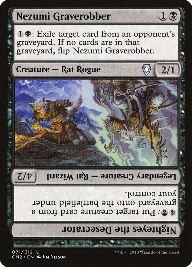 Nezumi Graverobber // Nighteyes the Desecrator [Commander Anthology Volume II] | The Clever Kobold