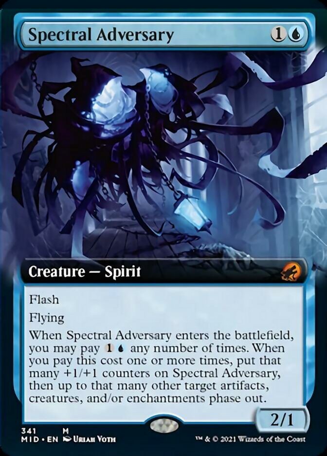 Spectral Adversary (Extended Art) [Innistrad: Midnight Hunt] | The Clever Kobold