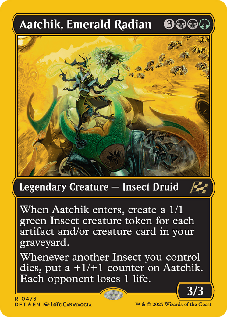 Aatchik, Emerald Radian (First-Place Foil) [Aetherdrift] | The Clever Kobold