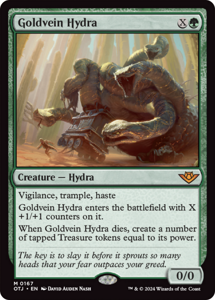 Goldvein Hydra [Outlaws of Thunder Junction] | The Clever Kobold