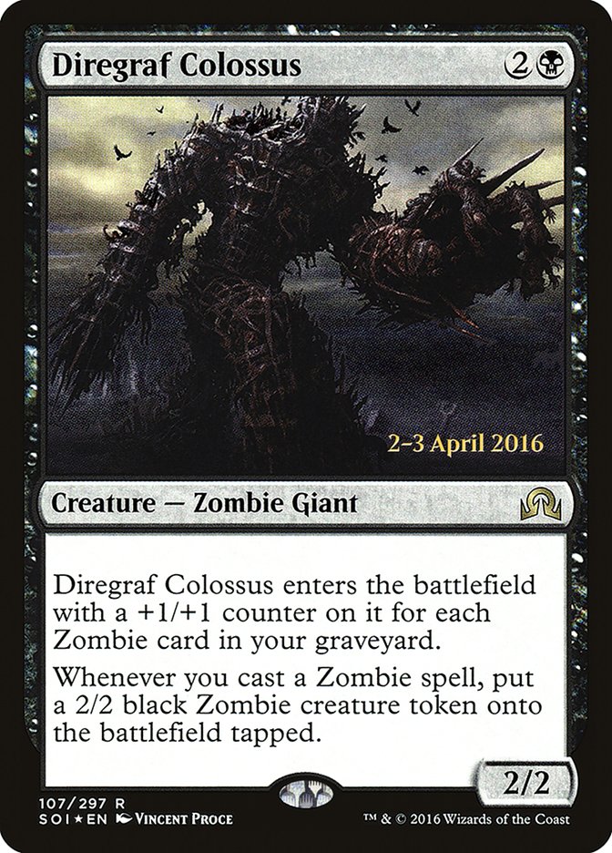 Diregraf Colossus [Shadows over Innistrad Prerelease Promos] | The Clever Kobold