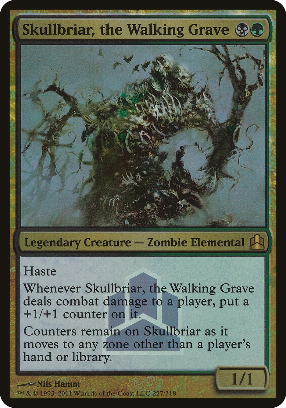 Skullbriar, the Walking Grave (Launch) (Oversized) [Commander 2011 Oversized] | The Clever Kobold