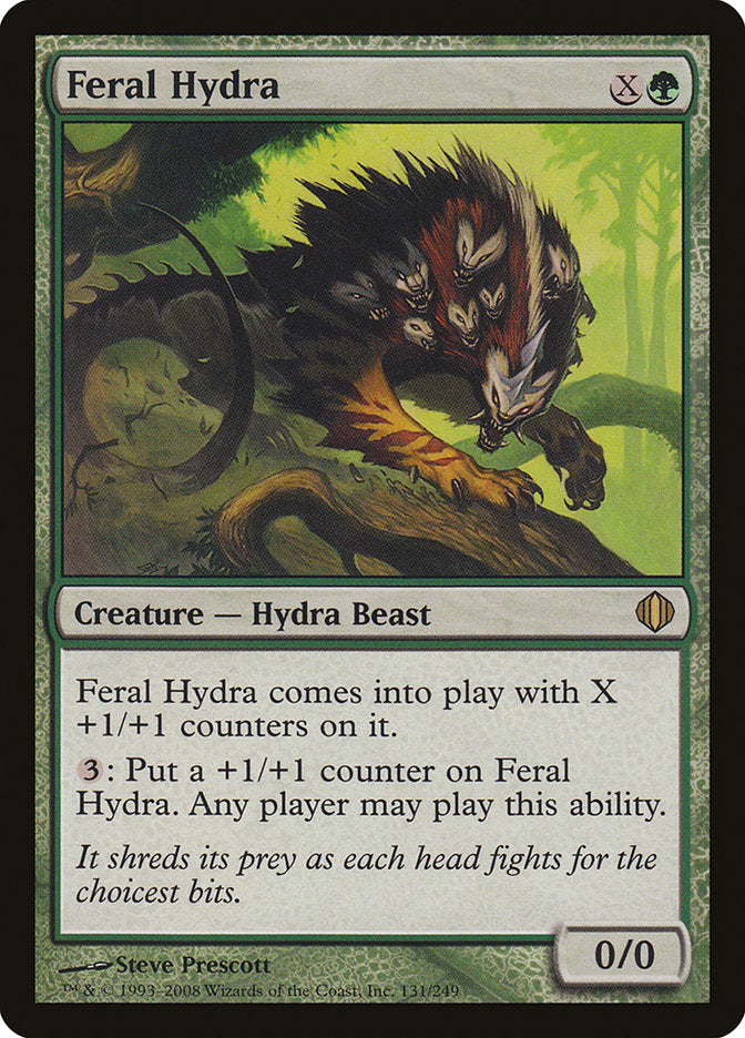 Feral Hydra (Oversized) [Oversize Cards] | The Clever Kobold