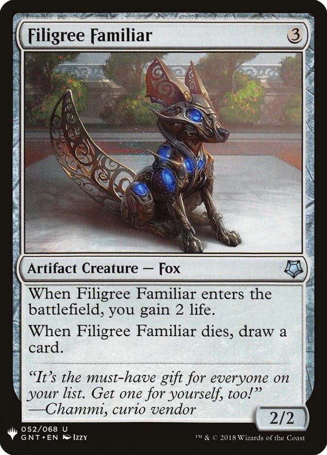 Filigree Familiar [Mystery Booster] | The Clever Kobold