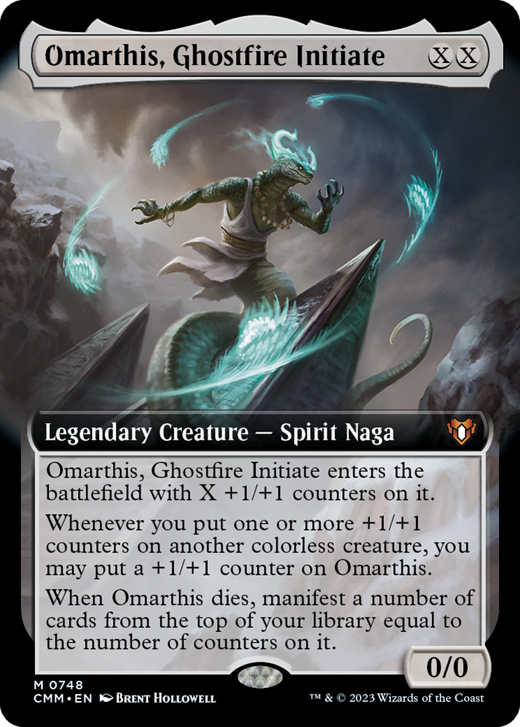 Omarthis, Ghostfire Initiate (Extended Art) [Commander Masters] | The Clever Kobold