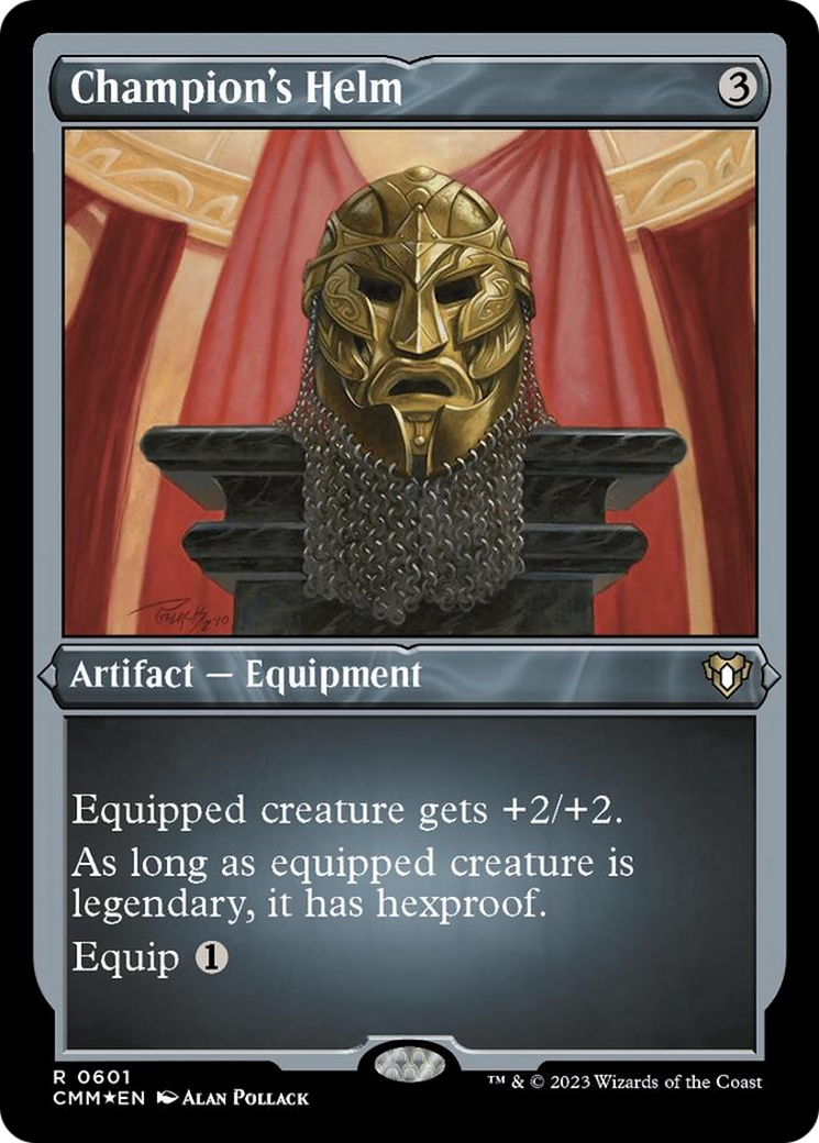 Champion's Helm (Foil Etched) [Commander Masters] | The Clever Kobold