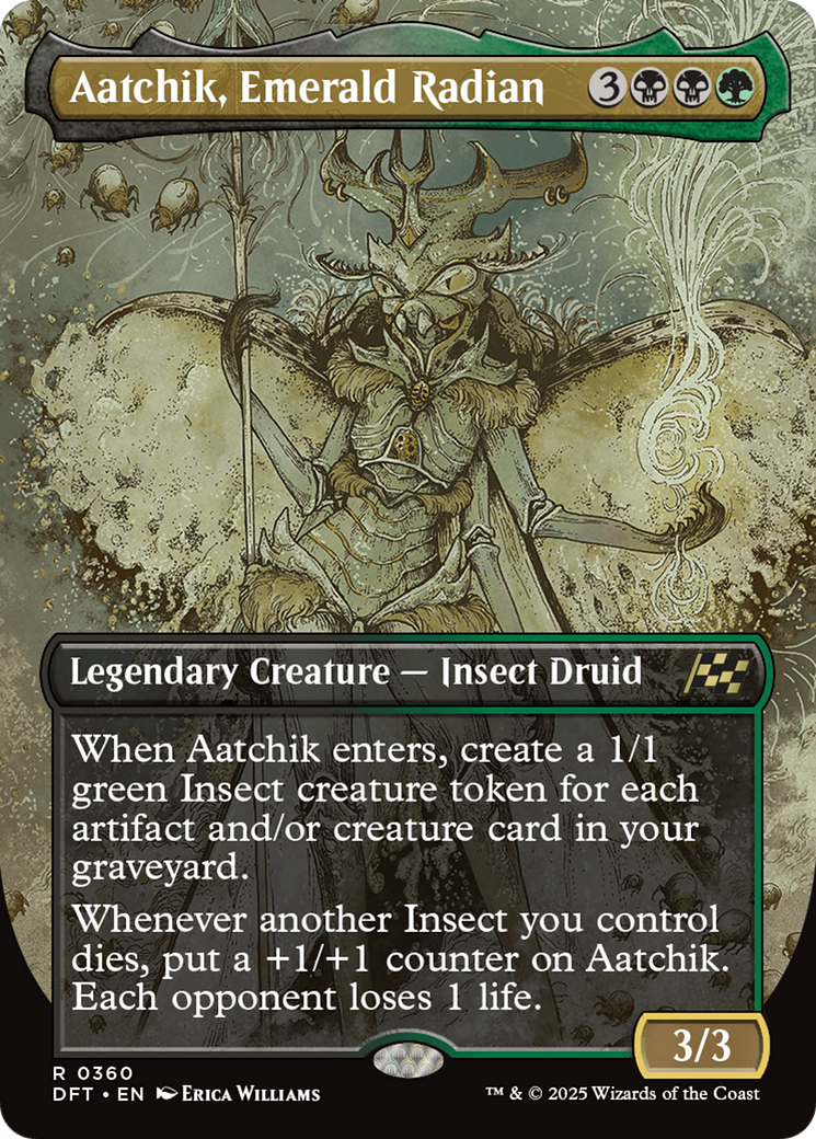 Aatchik, Emerald Radian (Borderless) [Aetherdrift] | The Clever Kobold