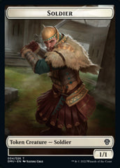 Soldier // Badger Double-Sided Token [Dominaria United Tokens] | The Clever Kobold