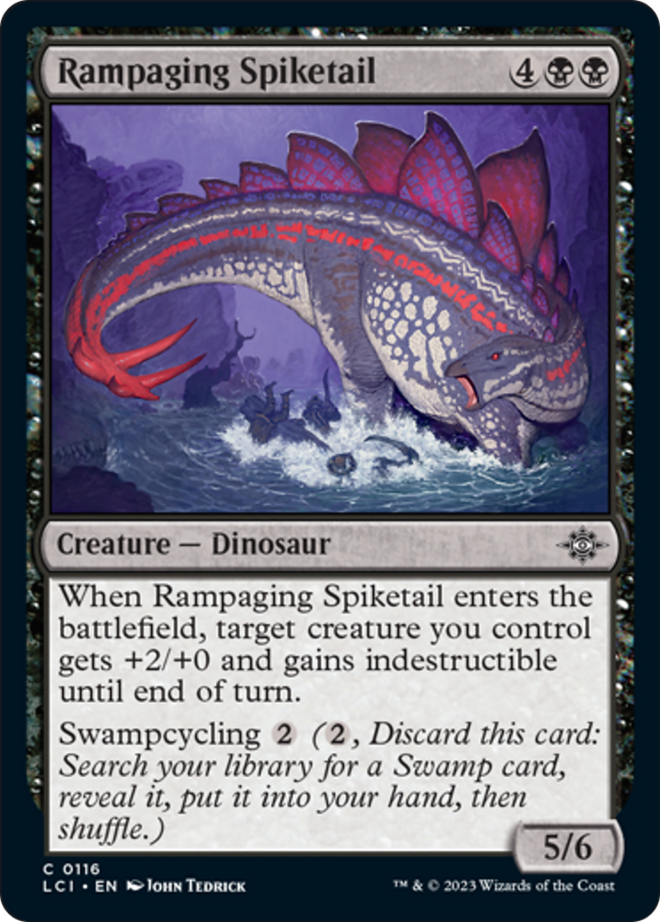 Rampaging Spiketail [The Lost Caverns of Ixalan] | The Clever Kobold