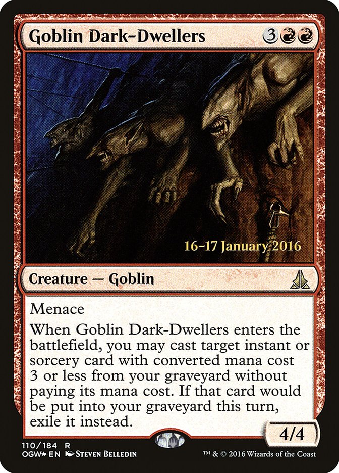 Goblin Dark-Dwellers [Oath of the Gatewatch Prerelease Promos] | The Clever Kobold