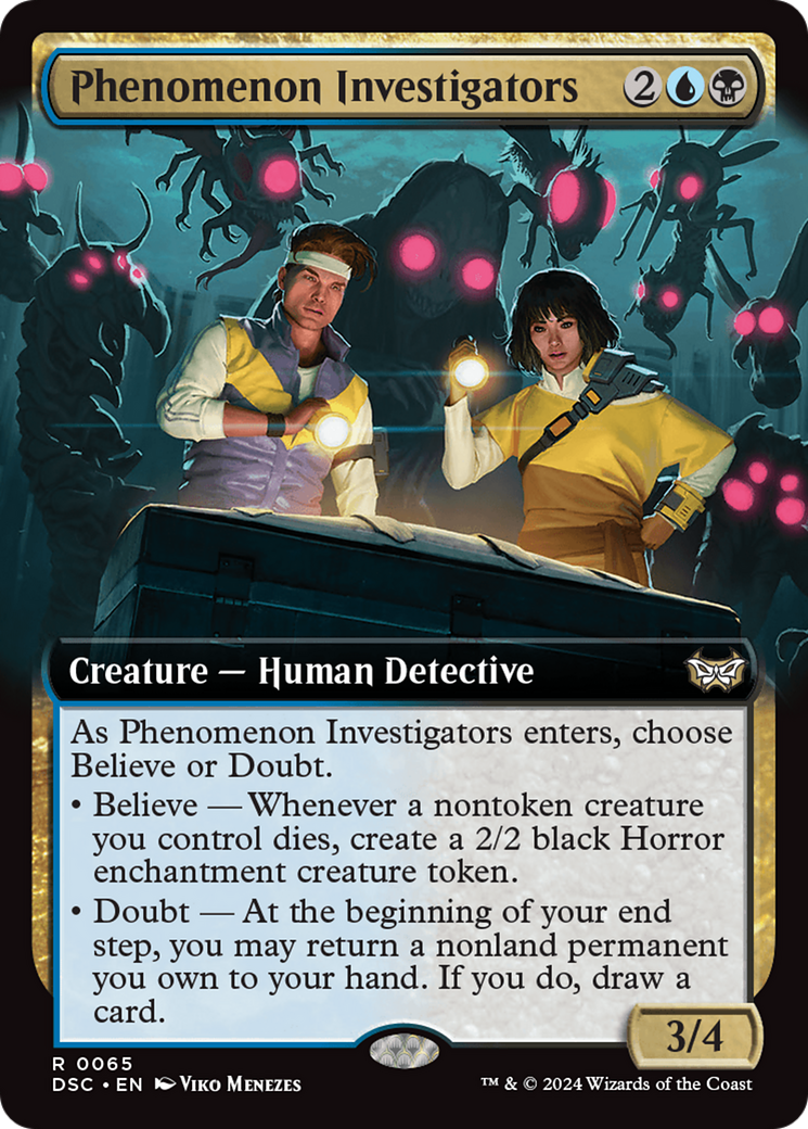 Phenomenon Investigators (Extended Art) [Duskmourn: House of Horror Commander] | The Clever Kobold