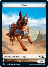 Dog // Griffin Double-Sided Token [Core Set 2021 Tokens] | The Clever Kobold