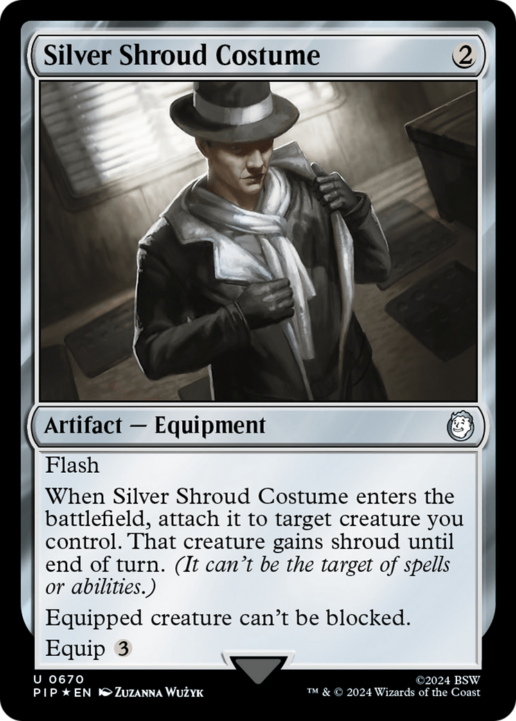 Silver Shroud Costume (Surge Foil) [Fallout] | The Clever Kobold