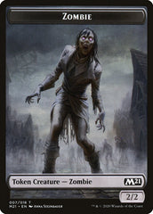 Cat (020) // Zombie Double-Sided Token [Core Set 2021 Tokens] | The Clever Kobold