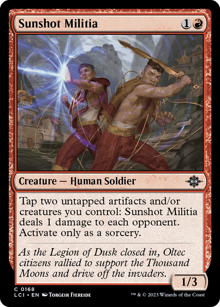 Sunshot Militia [The Lost Caverns of Ixalan] | The Clever Kobold