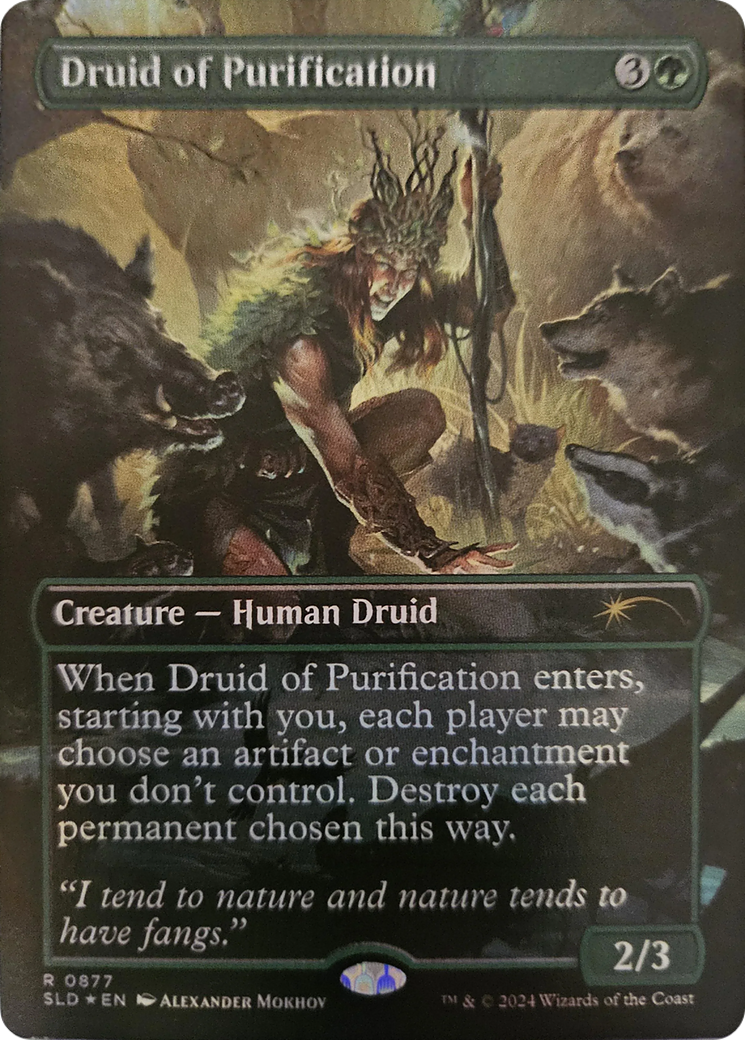 Druid of Purification (Rainbow Foil) [Secret Lair Drop Series] | The Clever Kobold