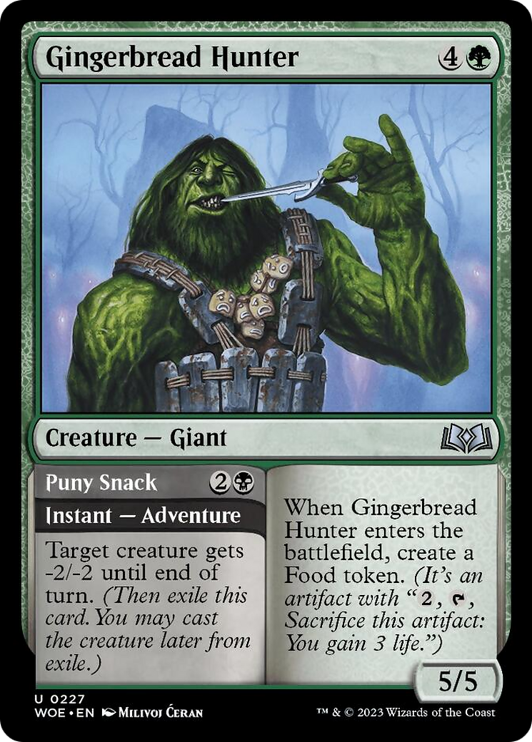 Gingerbread Hunter // Puny Snack [Wilds of Eldraine] | The Clever Kobold