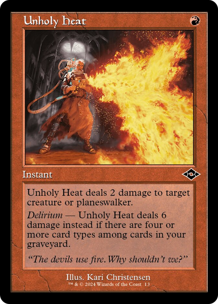 Unholy Heat (Retro) [Modern Horizons 2] | The Clever Kobold