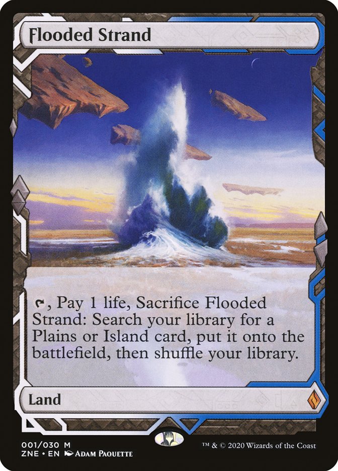 Flooded Strand (Expeditions) [Zendikar Rising Expeditions] | The Clever Kobold