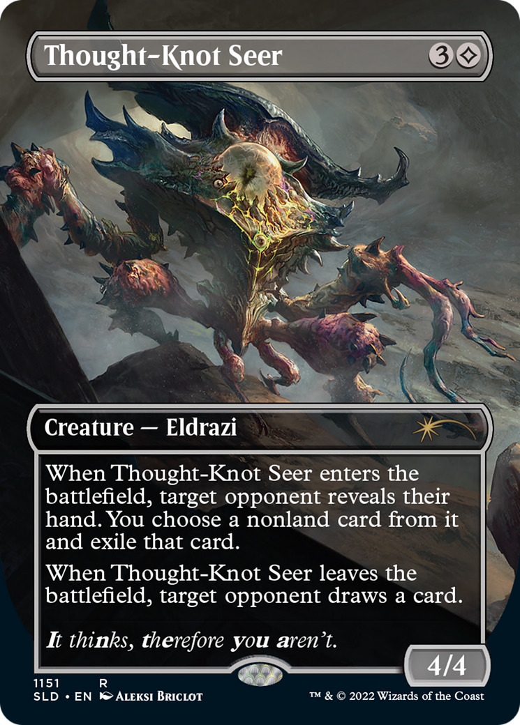 Thought-Knot Seer (1151) (Borderless) [Secret Lair Drop Series] | The Clever Kobold