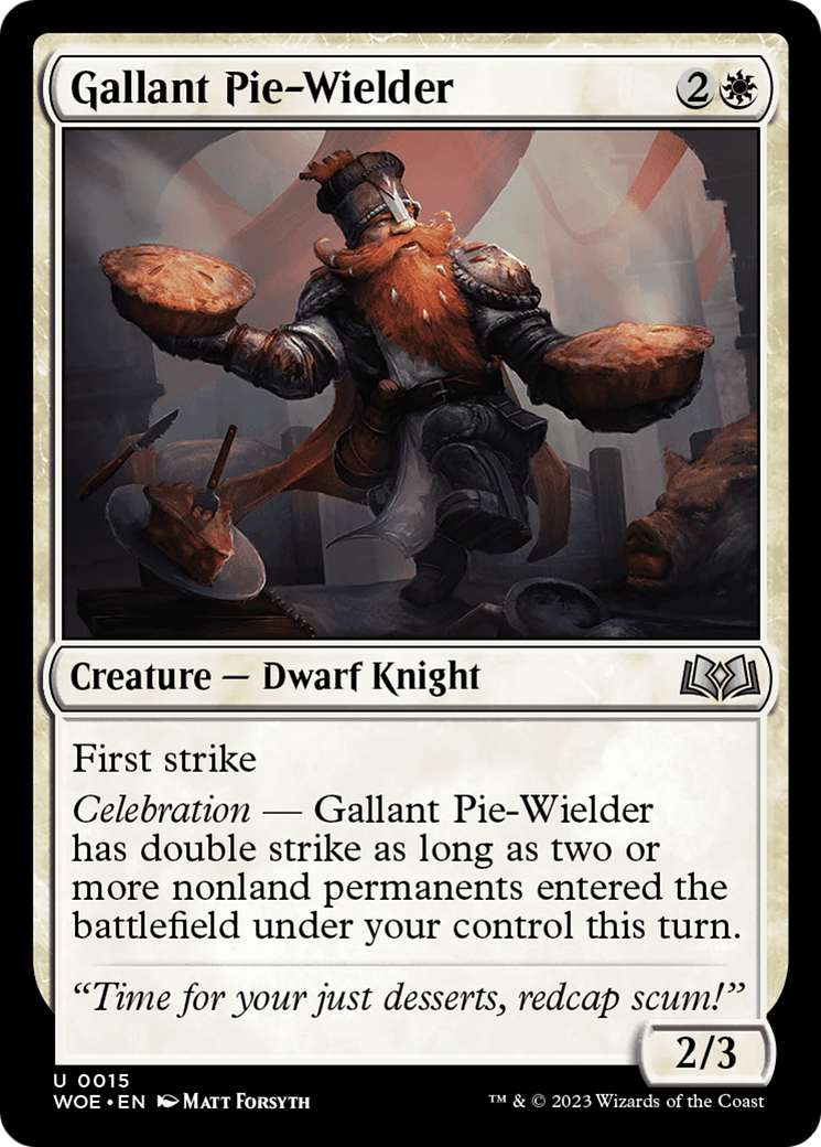 Gallant Pie-Wielder [Wilds of Eldraine] | The Clever Kobold