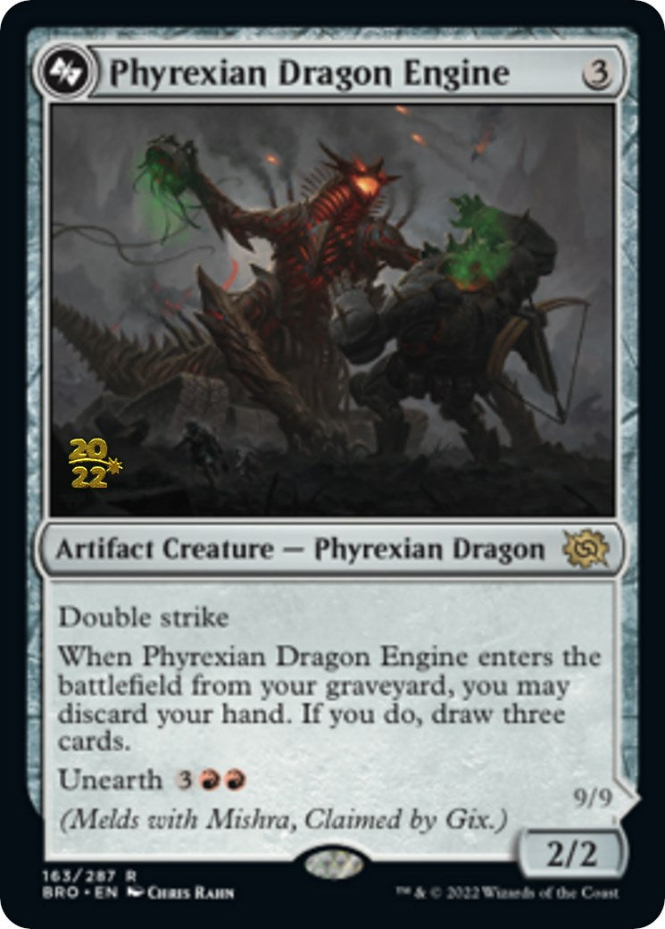 Phyrexian Dragon Engine [The Brothers' War Prerelease Promos] | The Clever Kobold