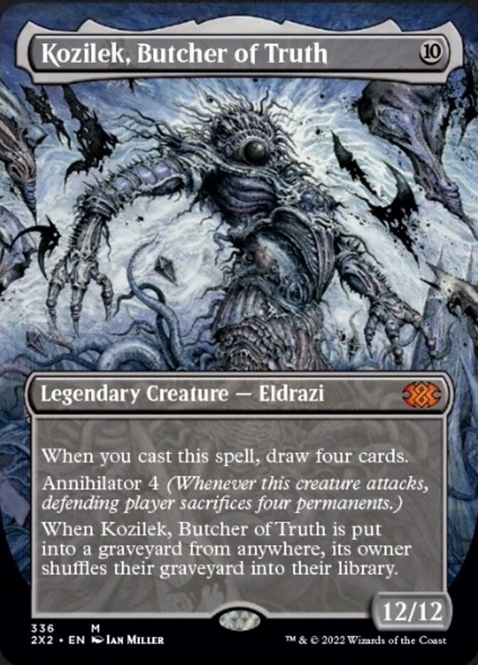 Kozilek, Butcher of Truth (Borderless Alternate Art) [Double Masters 2022] | The Clever Kobold