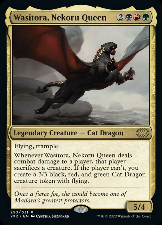 Wasitora, Nekoru Queen [Double Masters 2022] | The Clever Kobold