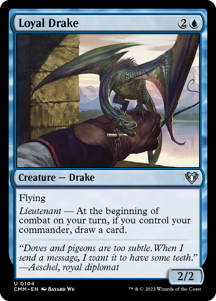 Loyal Drake [Commander Masters] | The Clever Kobold