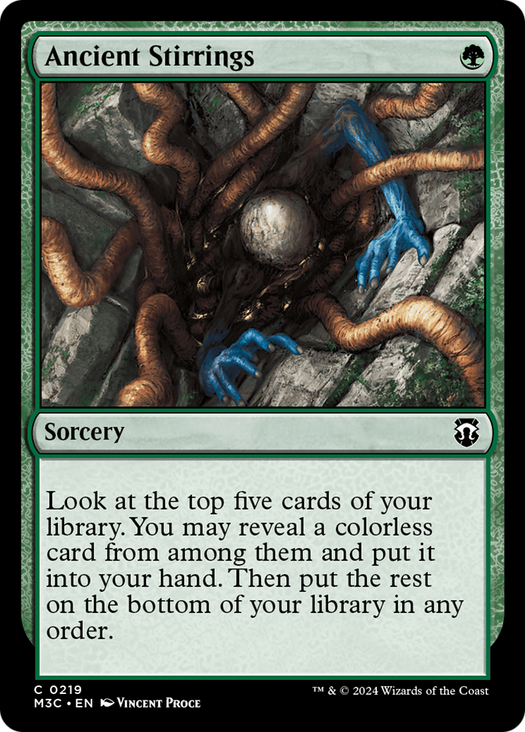 Ancient Stirrings (Ripple Foil) [Modern Horizons 3 Commander] | The Clever Kobold