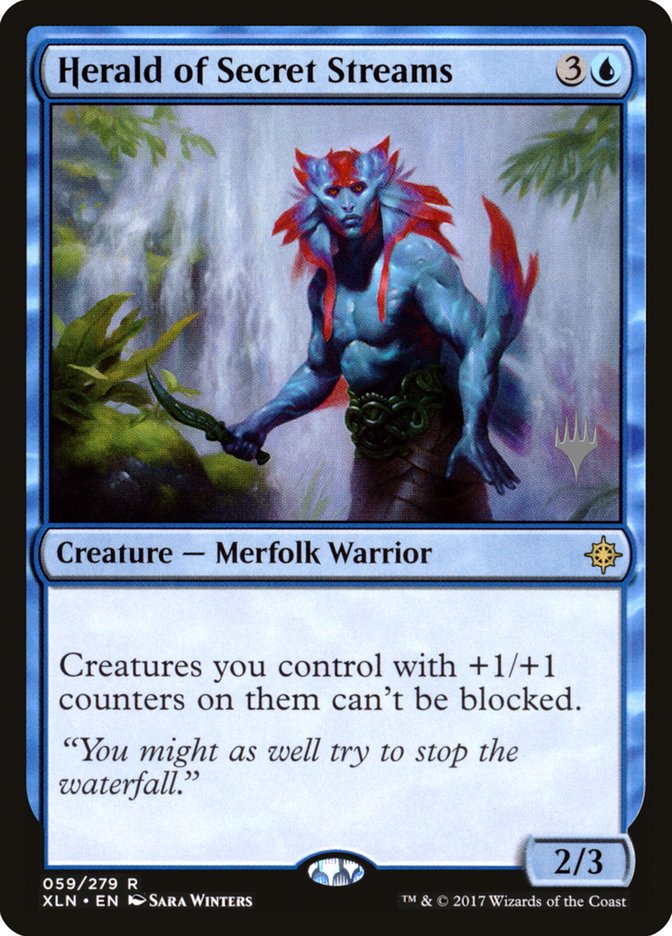 Herald of Secret Streams (Promo Pack) [Ixalan Promos] | The Clever Kobold