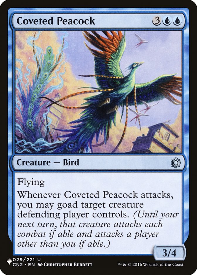 Coveted Peacock [The List] | The Clever Kobold