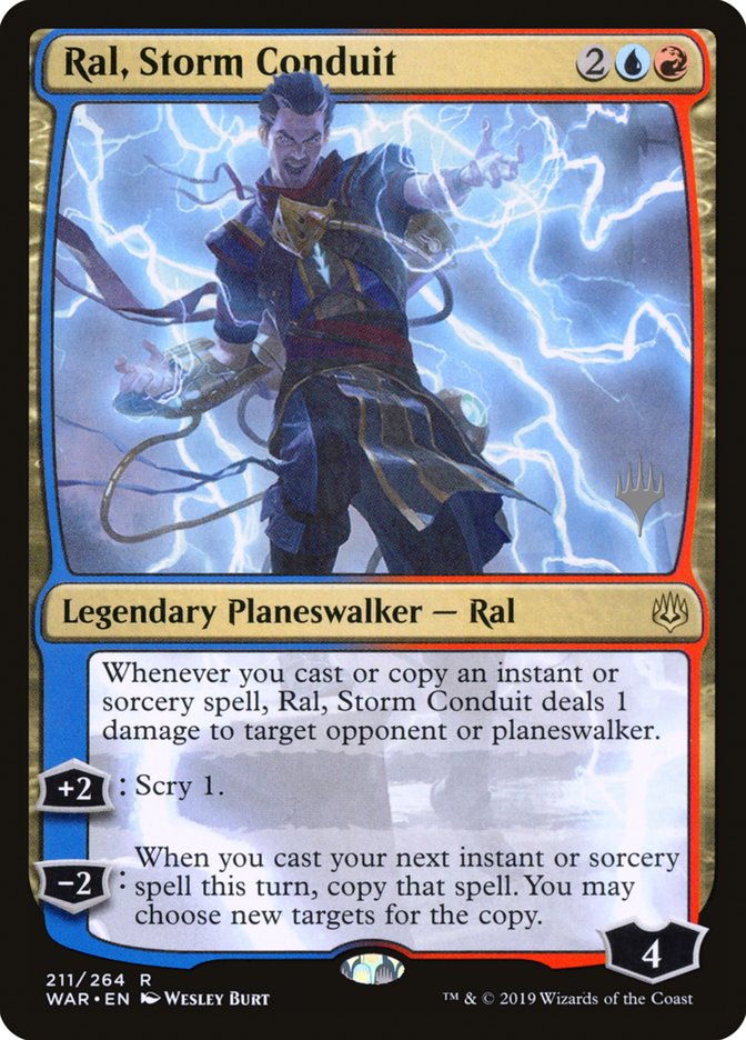 Ral, Storm Conduit (Promo Pack) [War of the Spark Promos] | The Clever Kobold