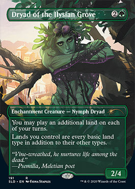 Dryad of the Ilysian Grove (Borderless) [Secret Lair Drop Series] | The Clever Kobold