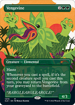 Vengevine (Borderless) [Secret Lair Drop Series] | The Clever Kobold