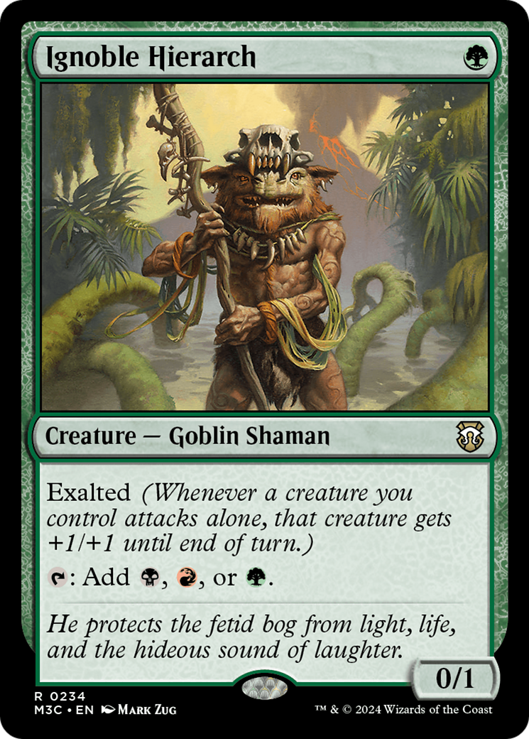 Ignoble Hierarch (Ripple Foil) [Modern Horizons 3 Commander] | The Clever Kobold