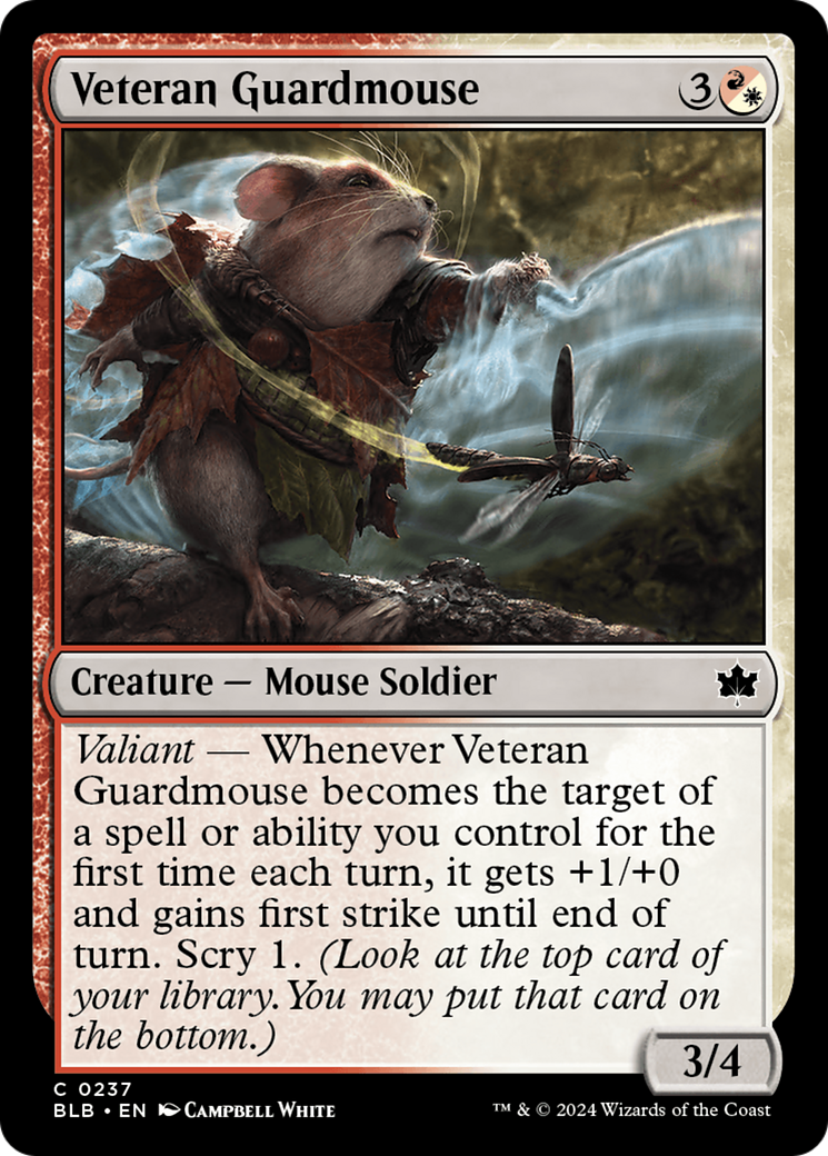 Veteran Guardmouse [Bloomburrow] | The Clever Kobold