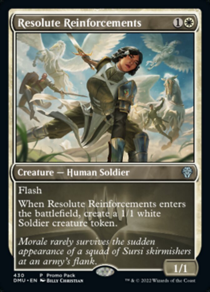 Resolute Reinforcements (Promo Pack) [Dominaria United Promos] | The Clever Kobold