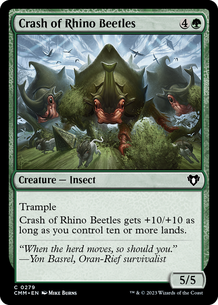 Crash of Rhino Beetles [Commander Masters] | The Clever Kobold